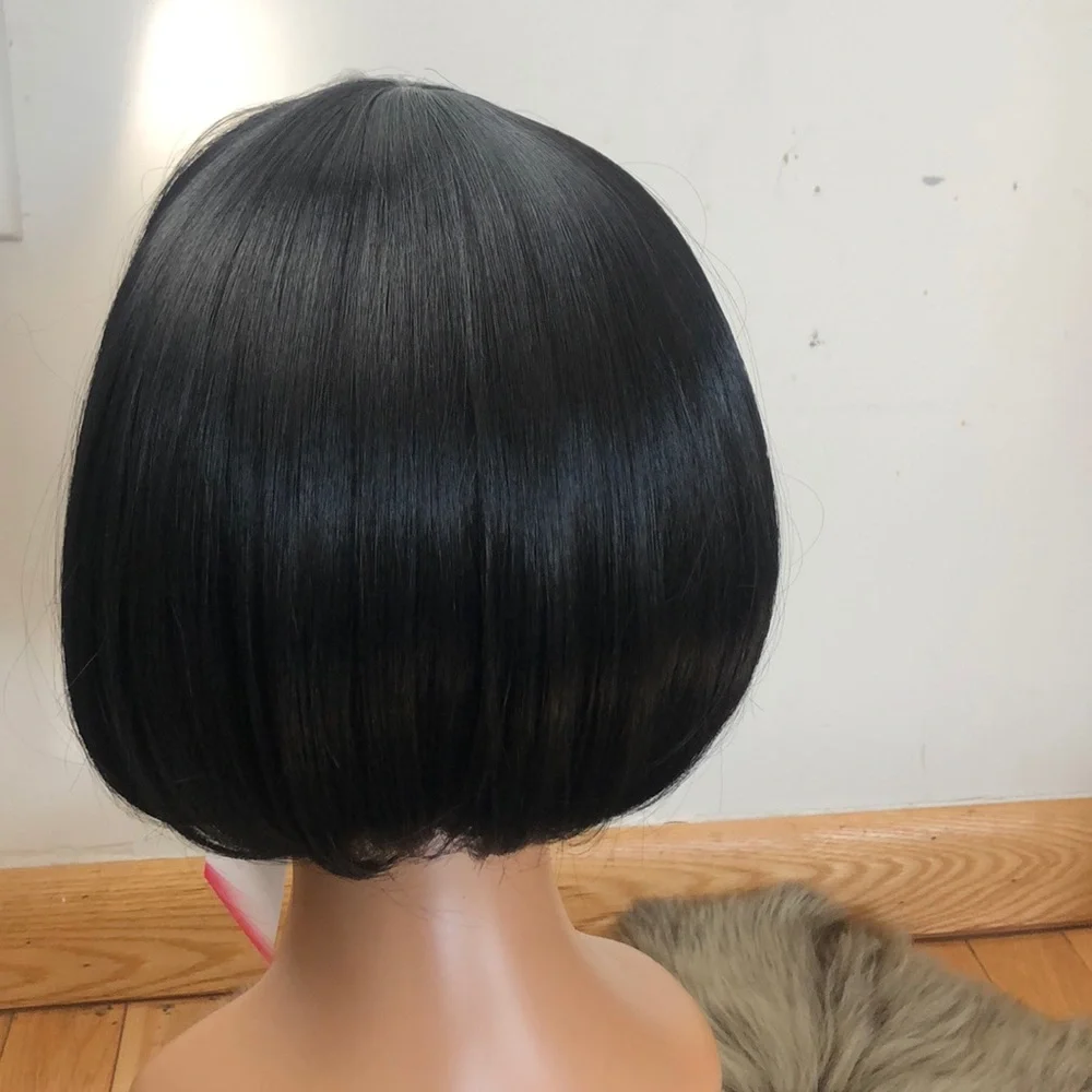 💫JAN BLACK BANGED BOB LACE FRONT WIG💫 *NWT*